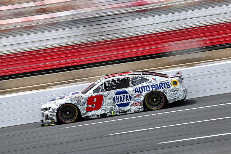 Chase Elliott drives at Charlotte.