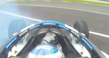 In-car camera: Kyle Larson’s Indy 500 ends with Turn 2 crash