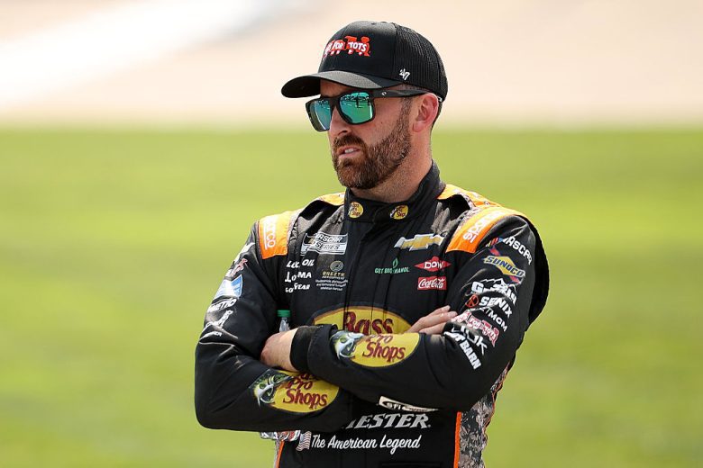 Austin Dillon looks on.