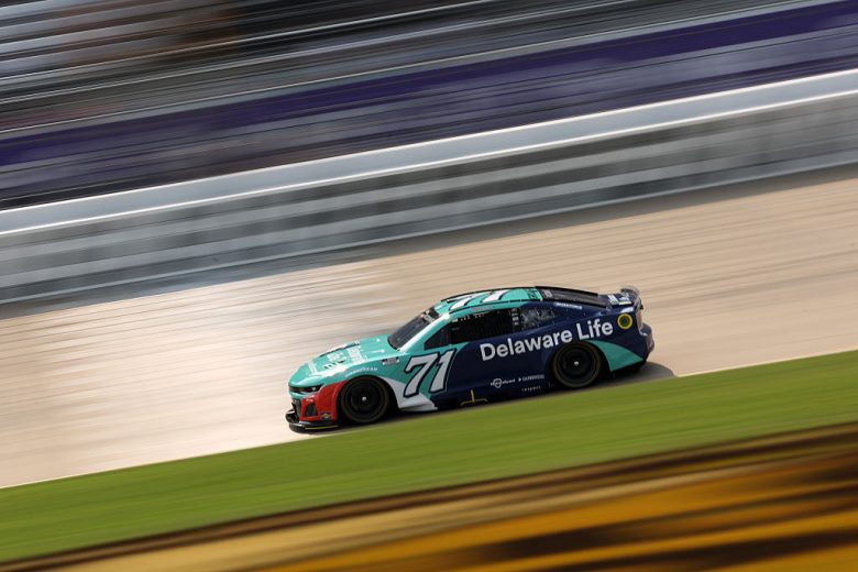 Michael McDowell drives at Nashville.
