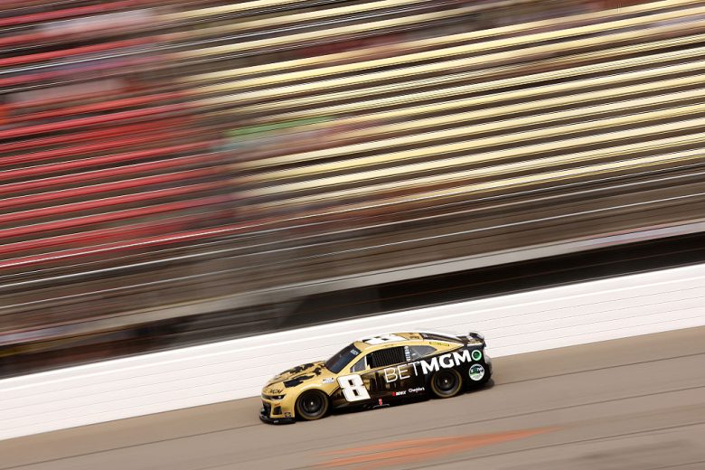 Kyle Busch drives at Michigan.