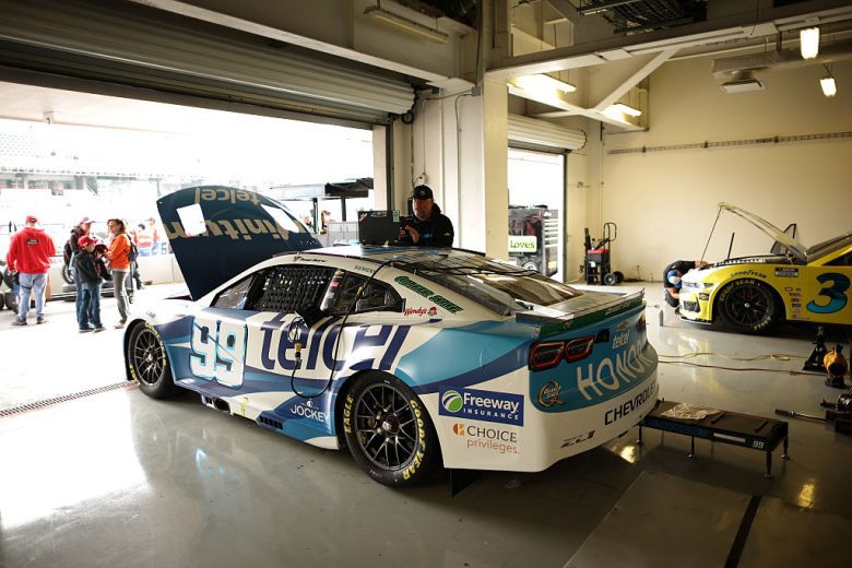 Daniel Suárez's car sits in the garage in Mexico City.