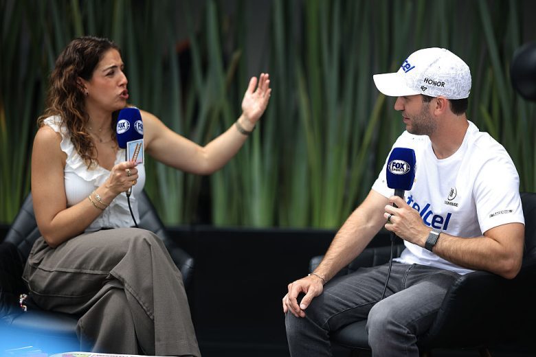 Daniel Suárez does an interview in Mexico City.