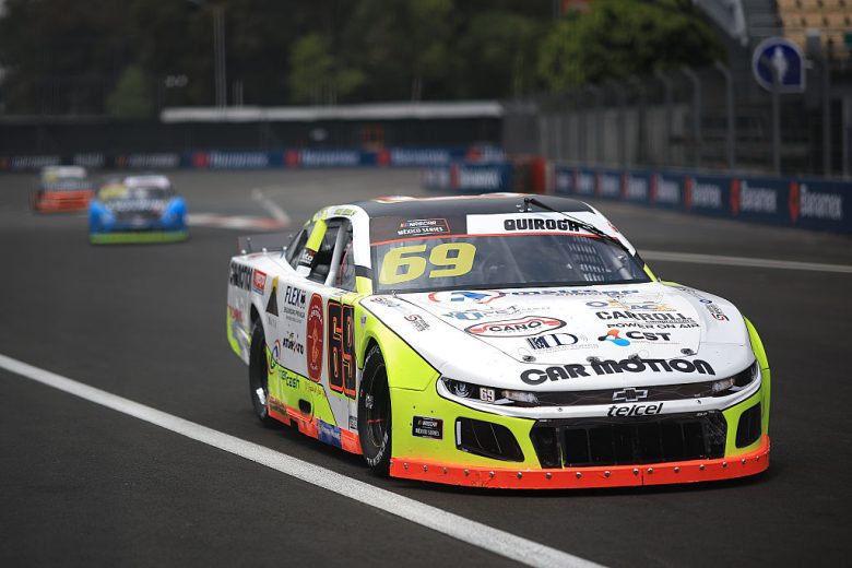 German Quiroga drives in Mexico City.