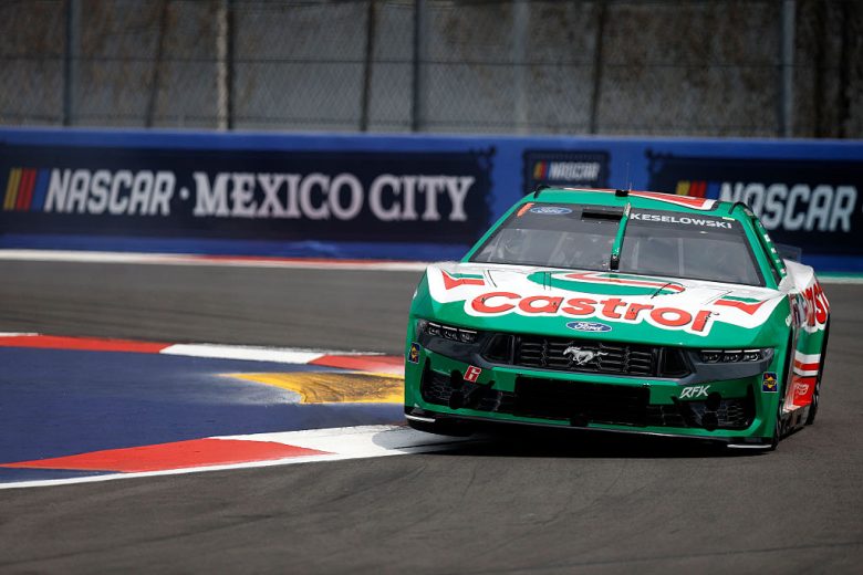 Brad Keselowski drives in Mexico City.