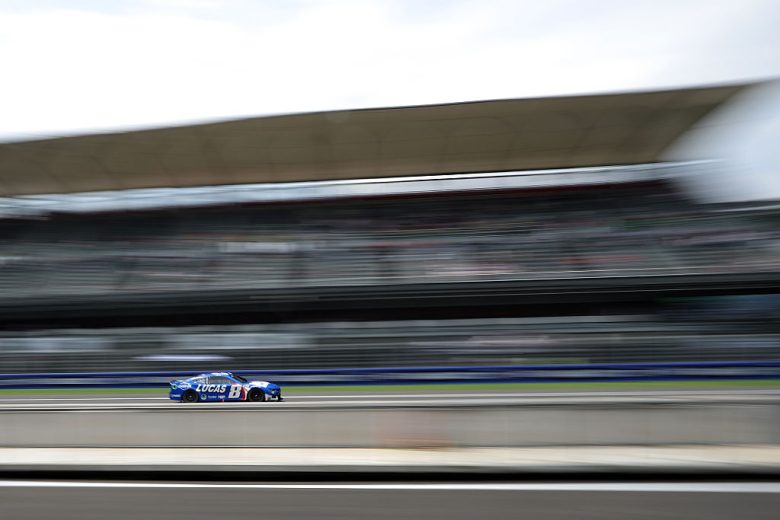 Kyle Busch drives in Mexico City.