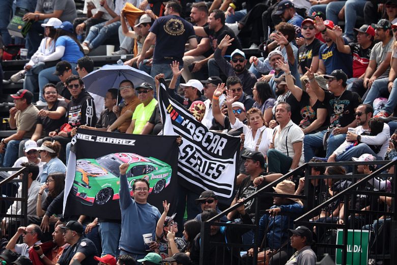 A general view of fans in Mexico City.