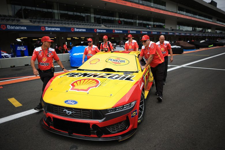 Joey Logano's car in Mexico City.