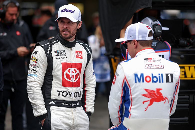 Ryan Truex and Christopher Bell look on in Mexico City.