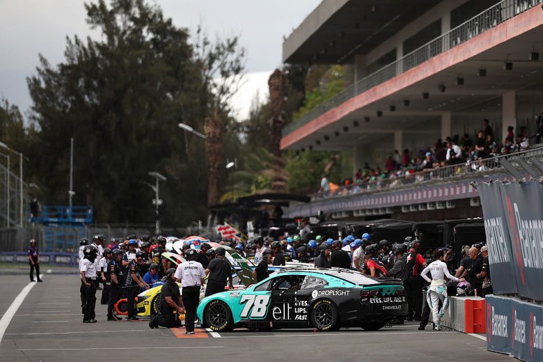 A general view of Cup cars in Mexico City.