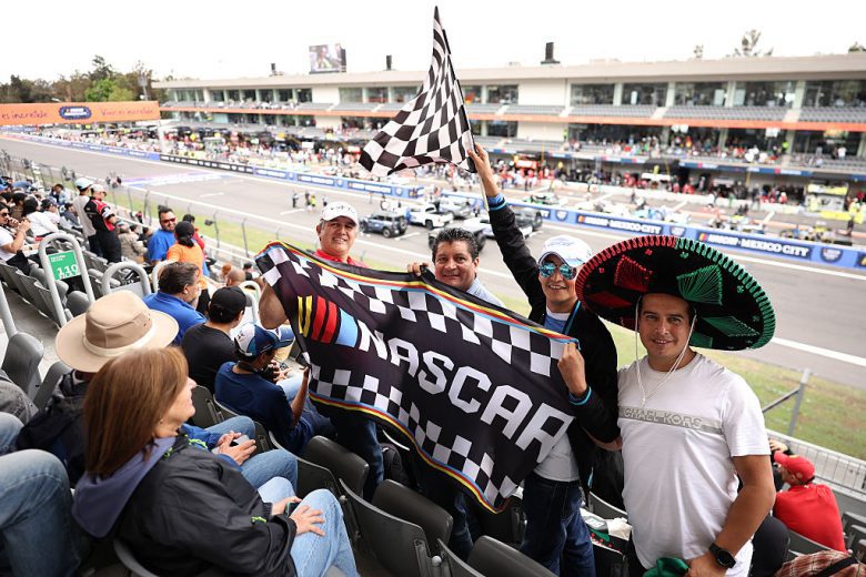 A general view of fans in Mexico City.