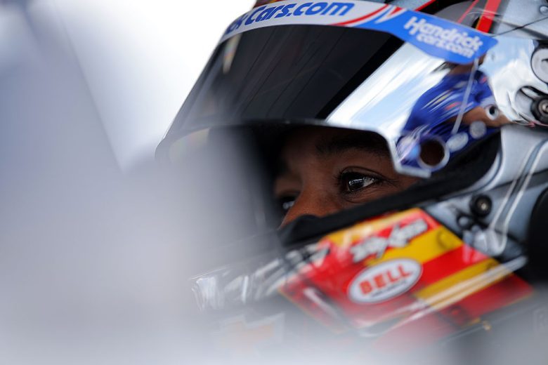 Rajah Caruth looks on at Pocono.