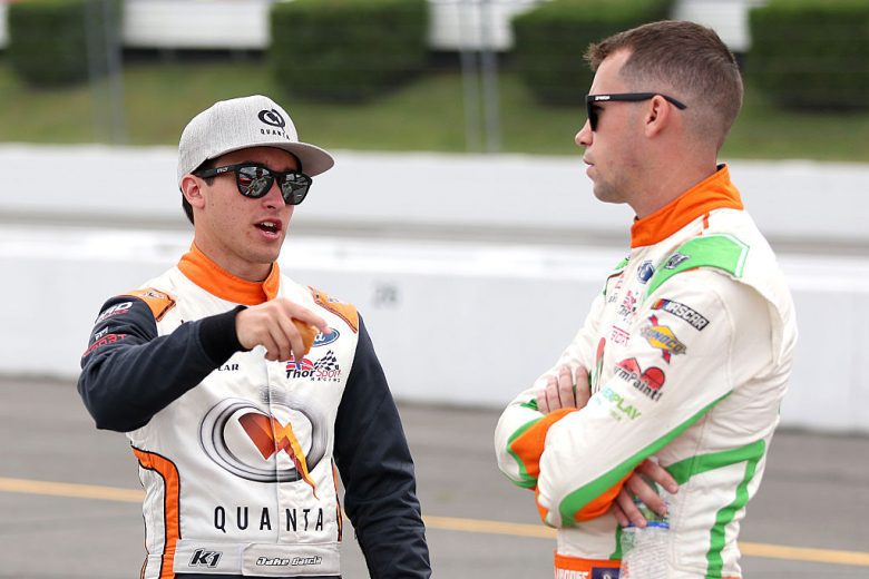 Jake Garcia and Ben Rhodes talk at Pocono