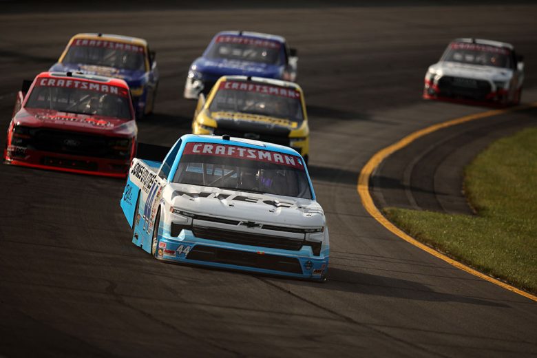 Conner Jones drives at Pocono