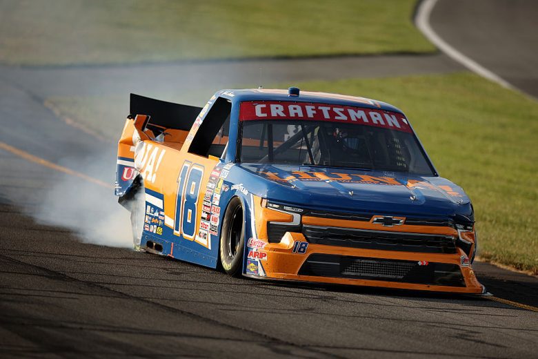 Tyler Ankrum drives at Pocono.