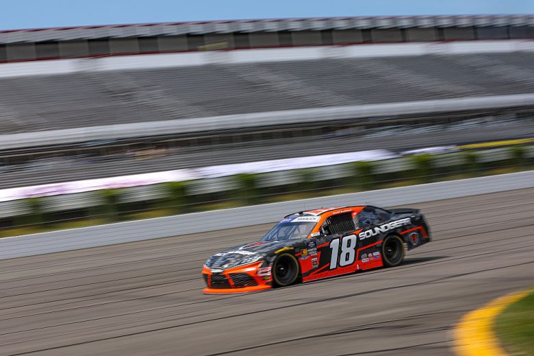 William Sawalich drives at Pocono.