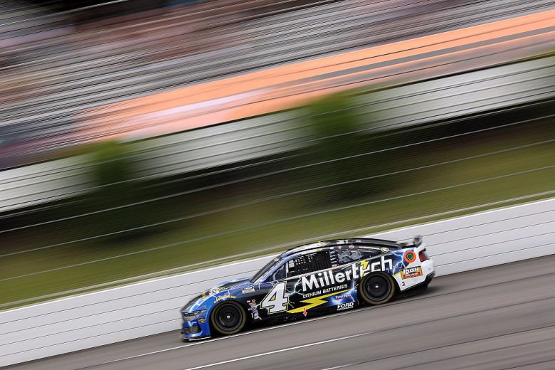 Noah Gragson drives at Pocono.