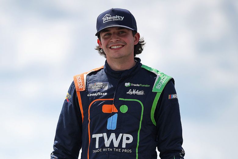 Dawson Cram looks on at Pocono.