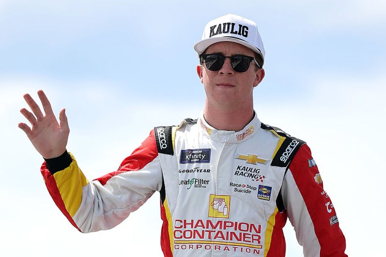 Daniel Dye looks on at Pocono.