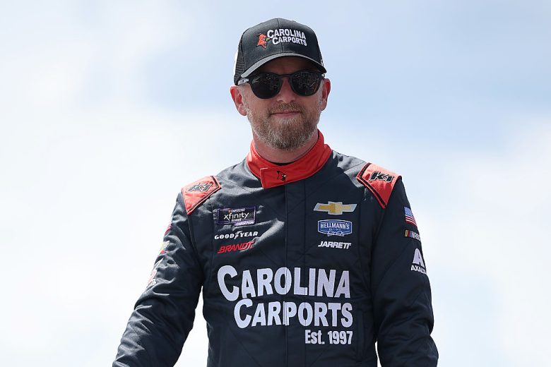 Justin Allgaier looks on at Pocono,