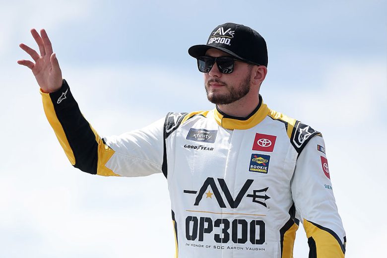 Taylor Gray looks on at Pocono.