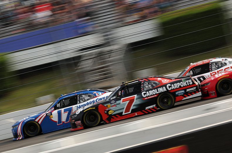 Chase Elliott, Justin Allgaier and Connor Zilisch race at Pocono.