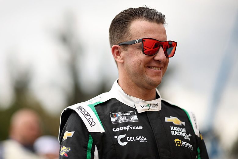 AJ Allmendinger smiles.