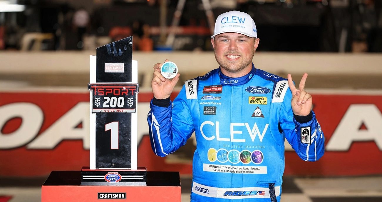 Promo Image for Riggs latest Truck race winner; all 2025 victors so far