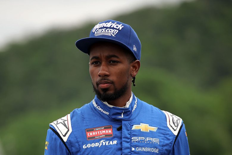 Rajah Caruth looks on at Lime Rock.