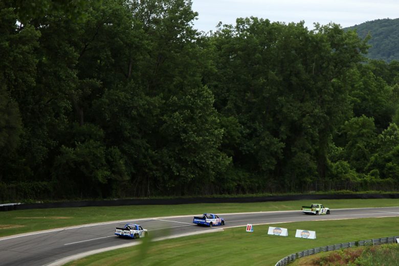 A general view of racing at Lime Rock.