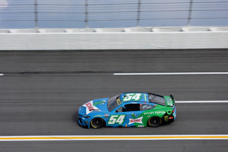 Ty Gibbs drives at EchoPark Speedway.