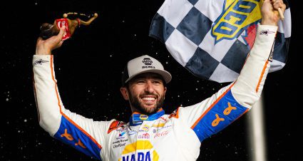 Chase Elliott wins wild, action-packed Cup Series race at EchoPark Speedway