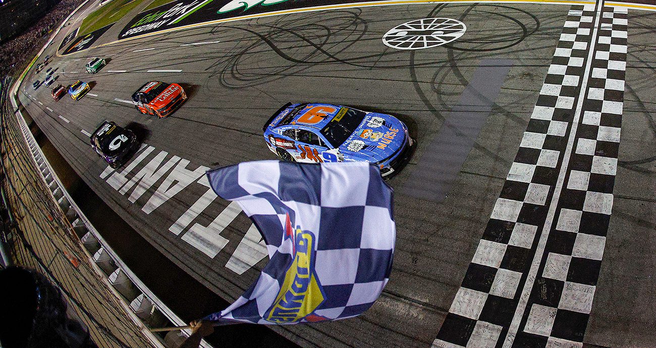 chase elliott takes the win at echopark speedway