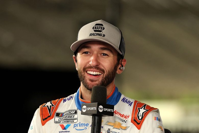 Chase Elliott smiles.