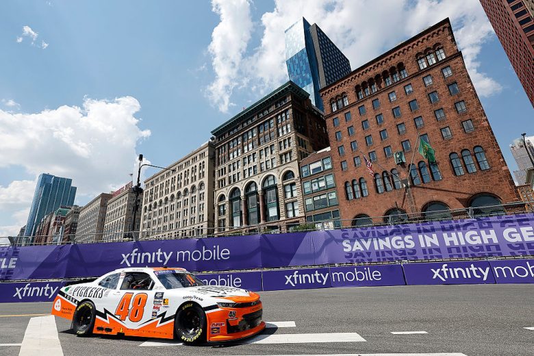 Nick Sanchez drives at Chicago.
