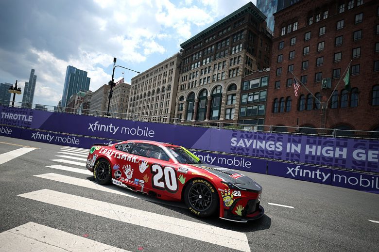 Christopher Bell drives at Chicago.