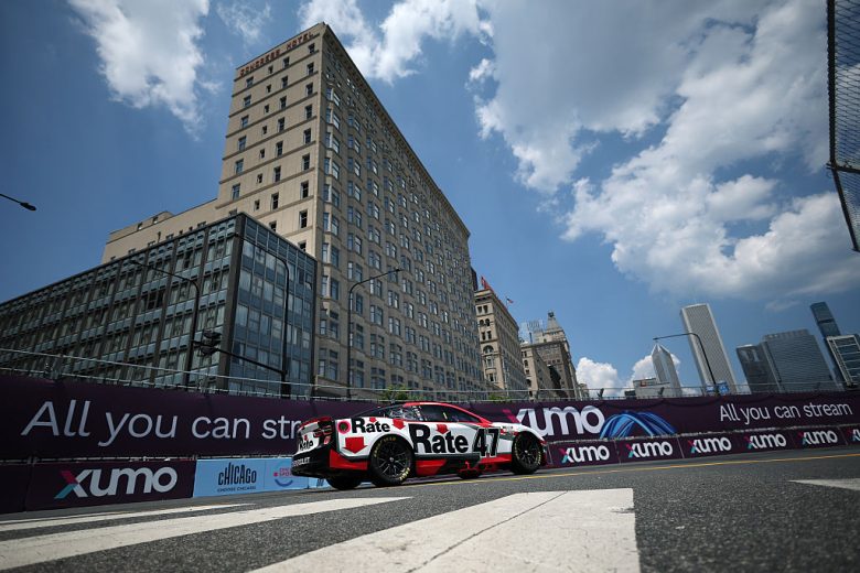 Ricky Stenhouse Jr. drives at Chicago.