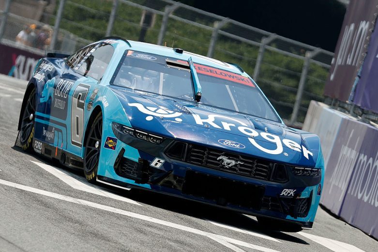 Brad Keselowski drives at Chicago.
