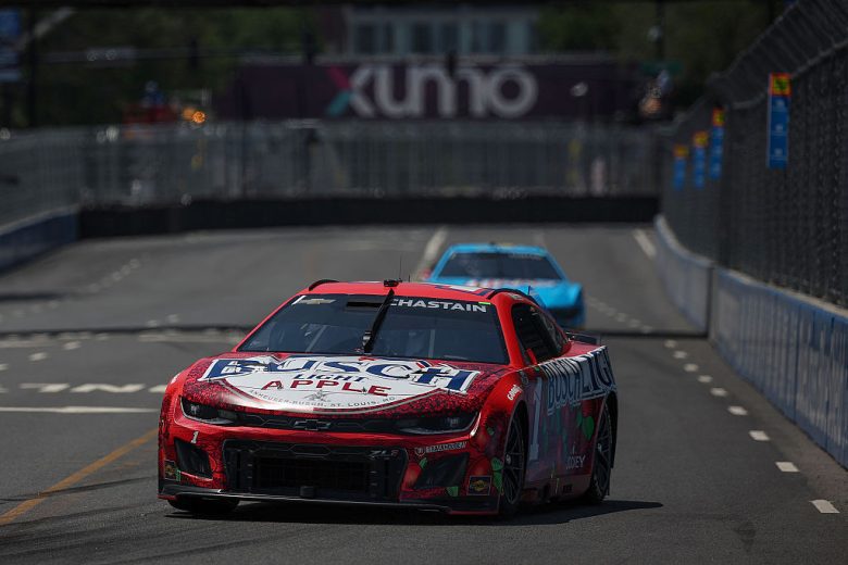 Ross Chastain drives at Chicago.