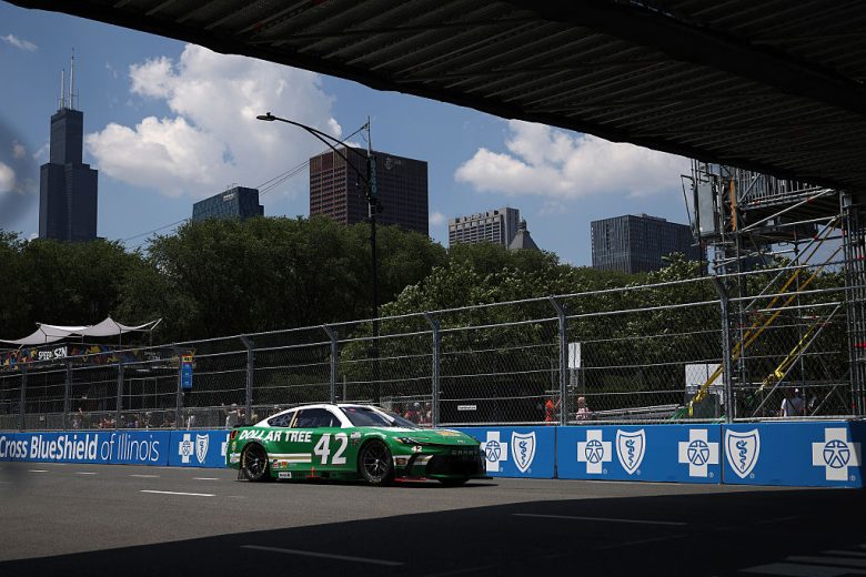John Hunter Nemechek drives at Chicago.