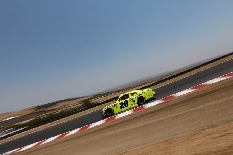Brandon Jones drives at Sonoma.