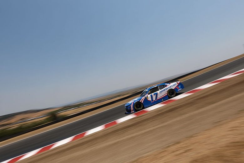 Corey Day drives at Sonoma.