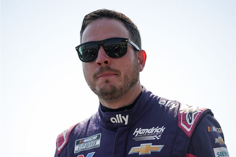 Alex Bowman looks on at Sonoma.
