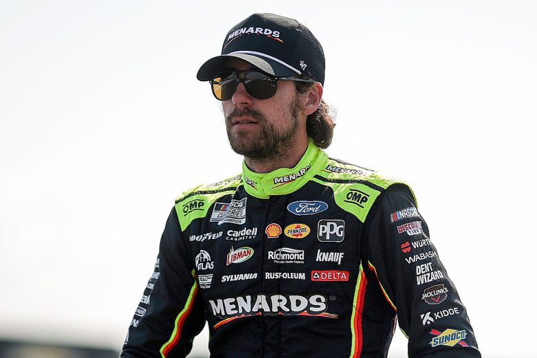 Ryan Blaney looks on at Sonoma.