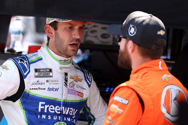 Daniel Suárez and Ross Chastain talk at Sonoma.