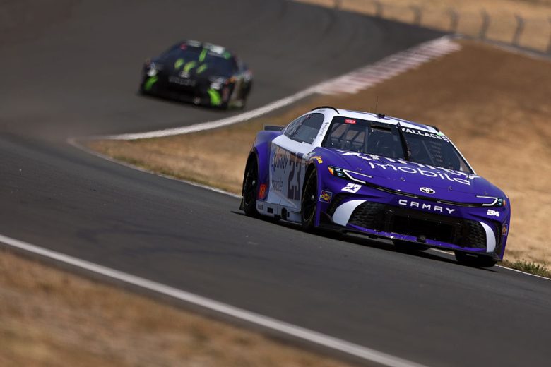 Bubba Wallace drives at Sonoma.
