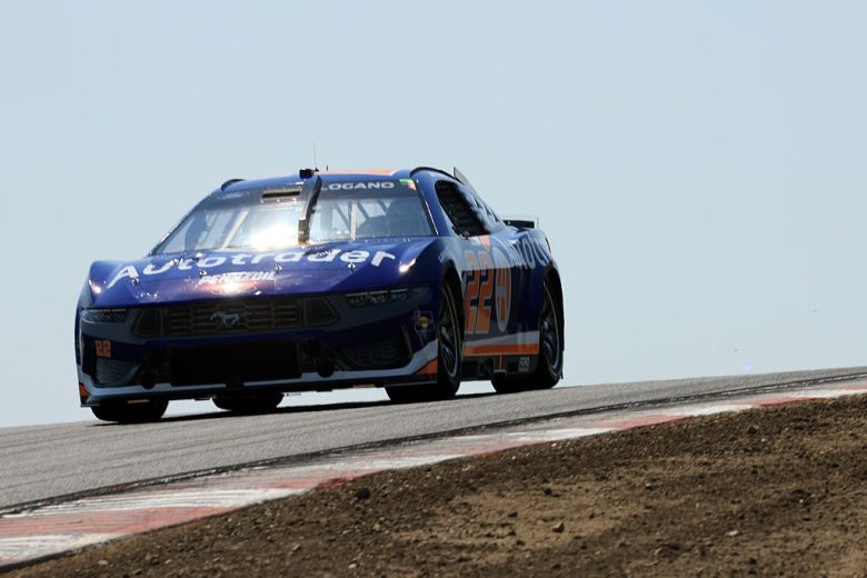 Joey Logano drives at Sonoma.