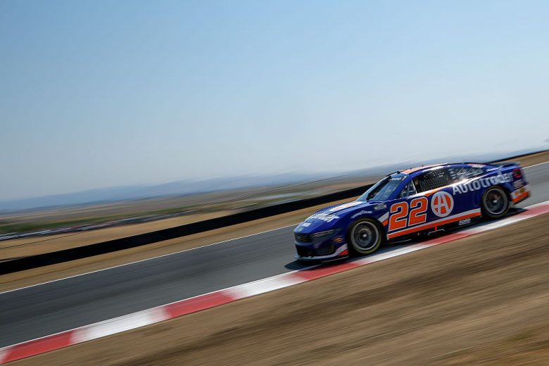 Joey Logano drives at Sonoma.