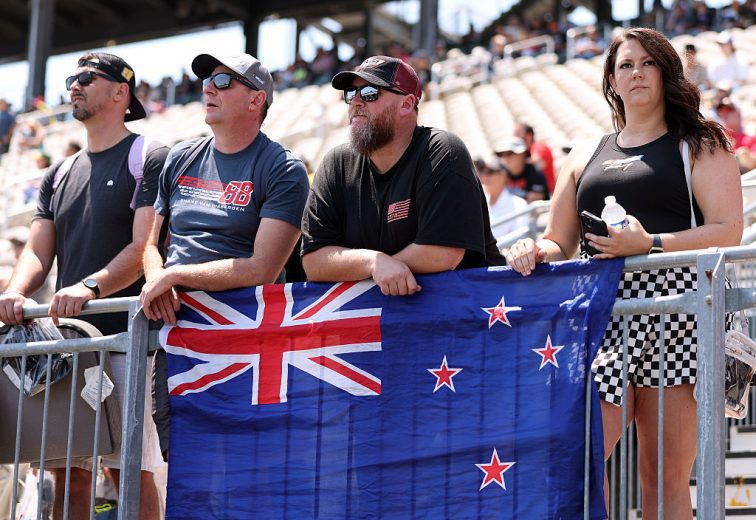 Fans look on at Sonoma.