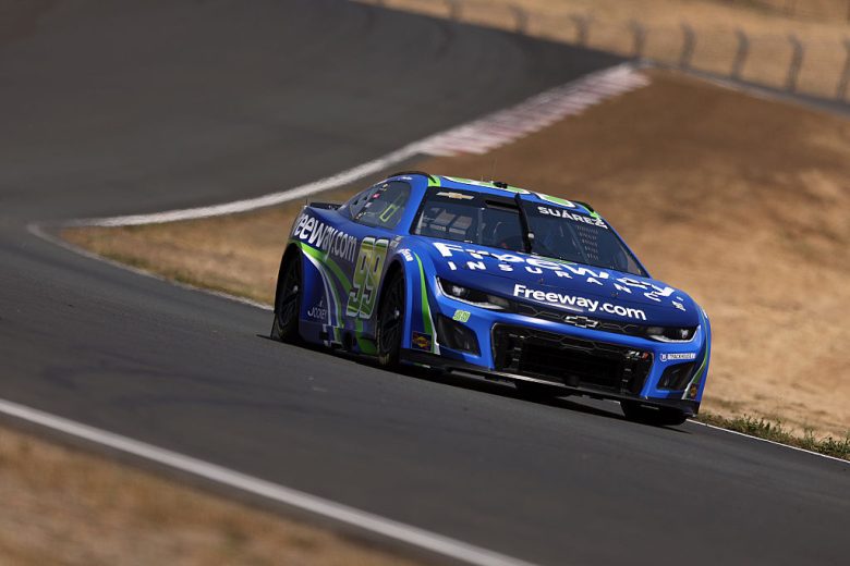 Daniel Suárez drives at Sonoma.